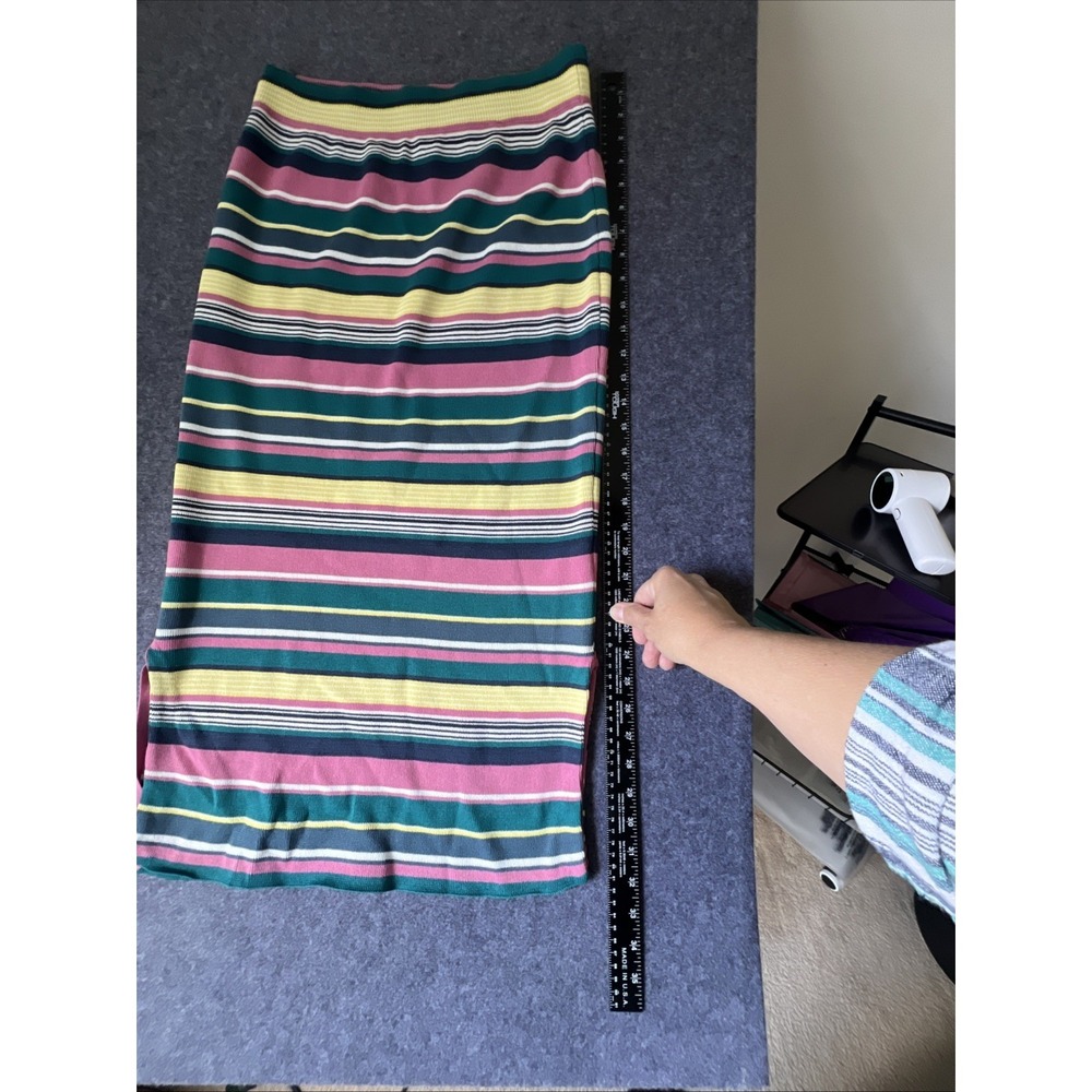 Maeve By Anthropologie Women's Lana Striped Sweater Skirt Size Large - Picture 6 of 7